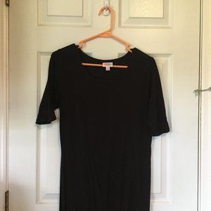 LuLaRoe Julia Rare Solid Black Size M